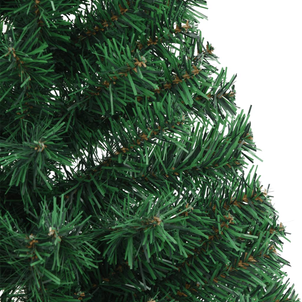 vidaXL Artificial Half Christmas Tree with Stand Green 150 cm PVC