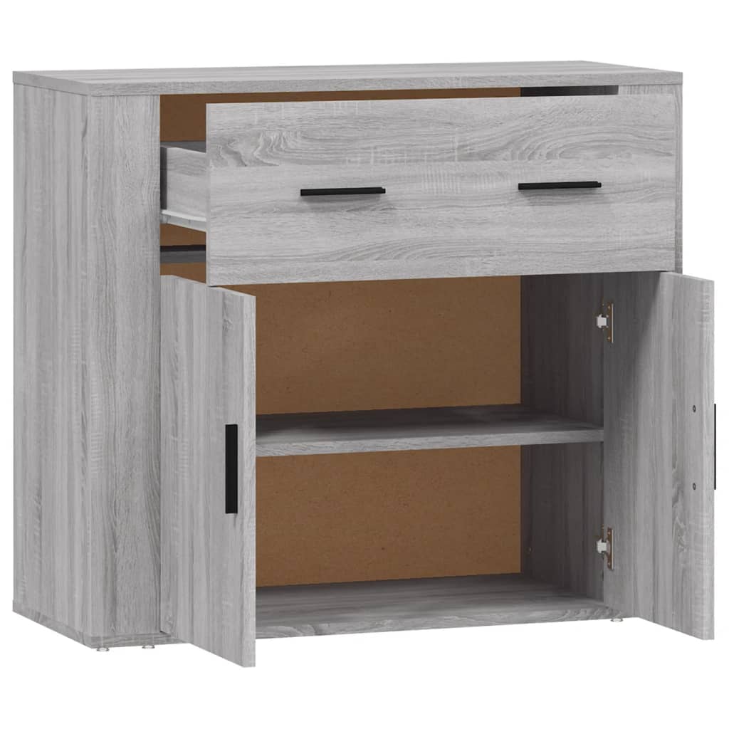 vidaXL Sideboard Grey Sonoma 80x33x70 cm Engineered Wood