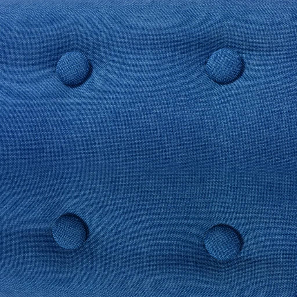 244067 vidaXL Armchair Fabric 67x59x77 cm Blue