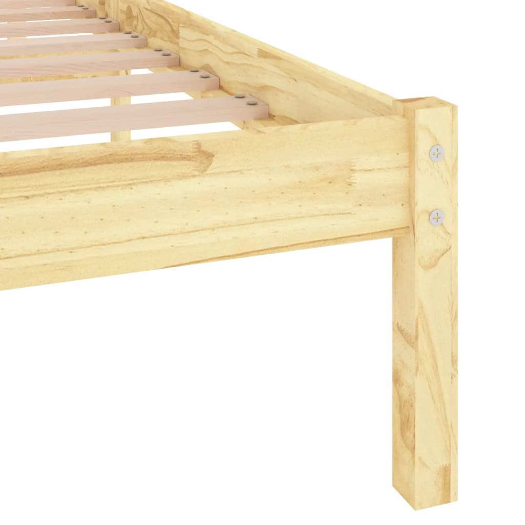 vidaXL Bed Frame Solid Wood 135x190 cm Double