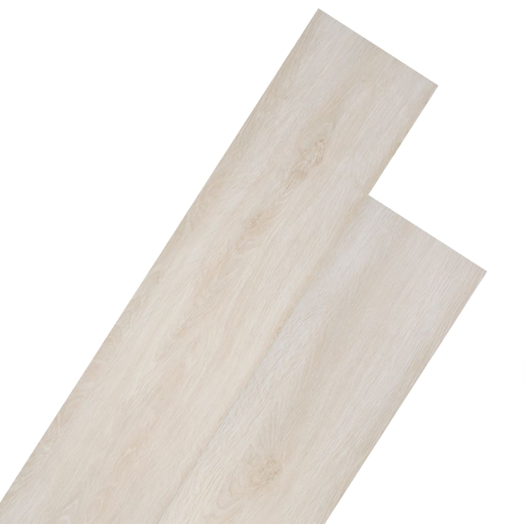 vidaXL Non Self-adhesive PVC Flooring Planks 5.26 m² 2 mm Oak Classic White