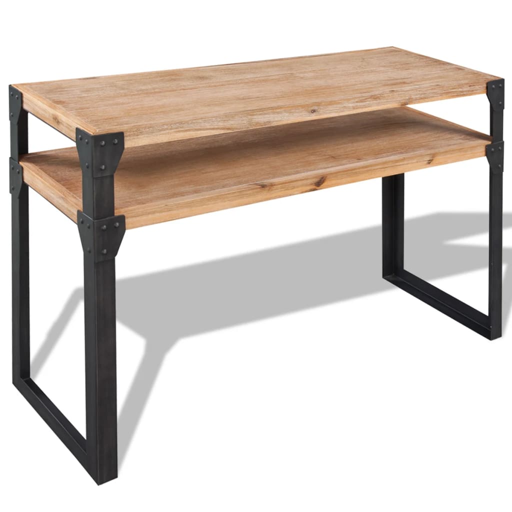 vidaXL Console Table Solid Acacia Wood 120x40x85 cm