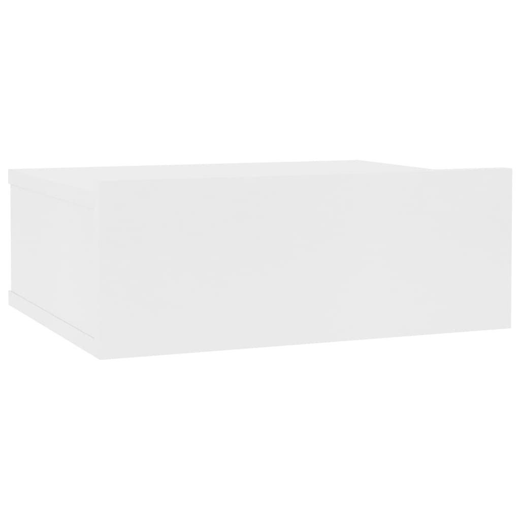 vidaXL Floating Nightstand White 40x30x15 cm Engineered Wood