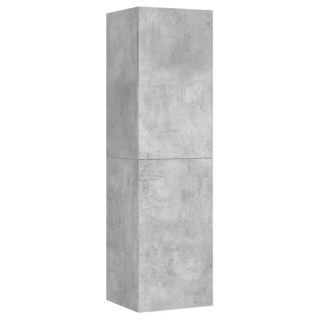 vidaXL TV Cabinets 4 pcs Concrete Grey 30.5x30x110 cm Engineered Wood
