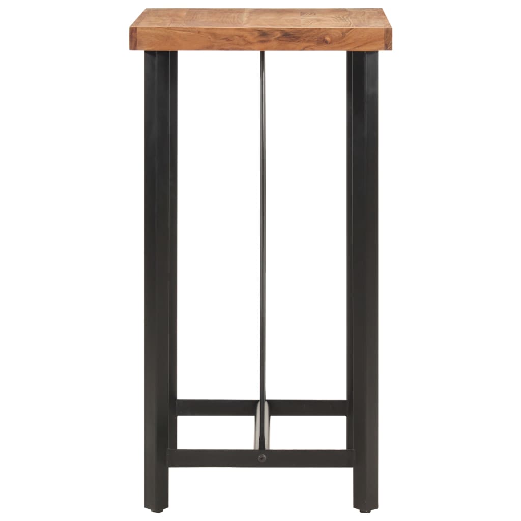 vidaXL Bar Table 55x55x107 cm Solid Wood Acacia and Iron