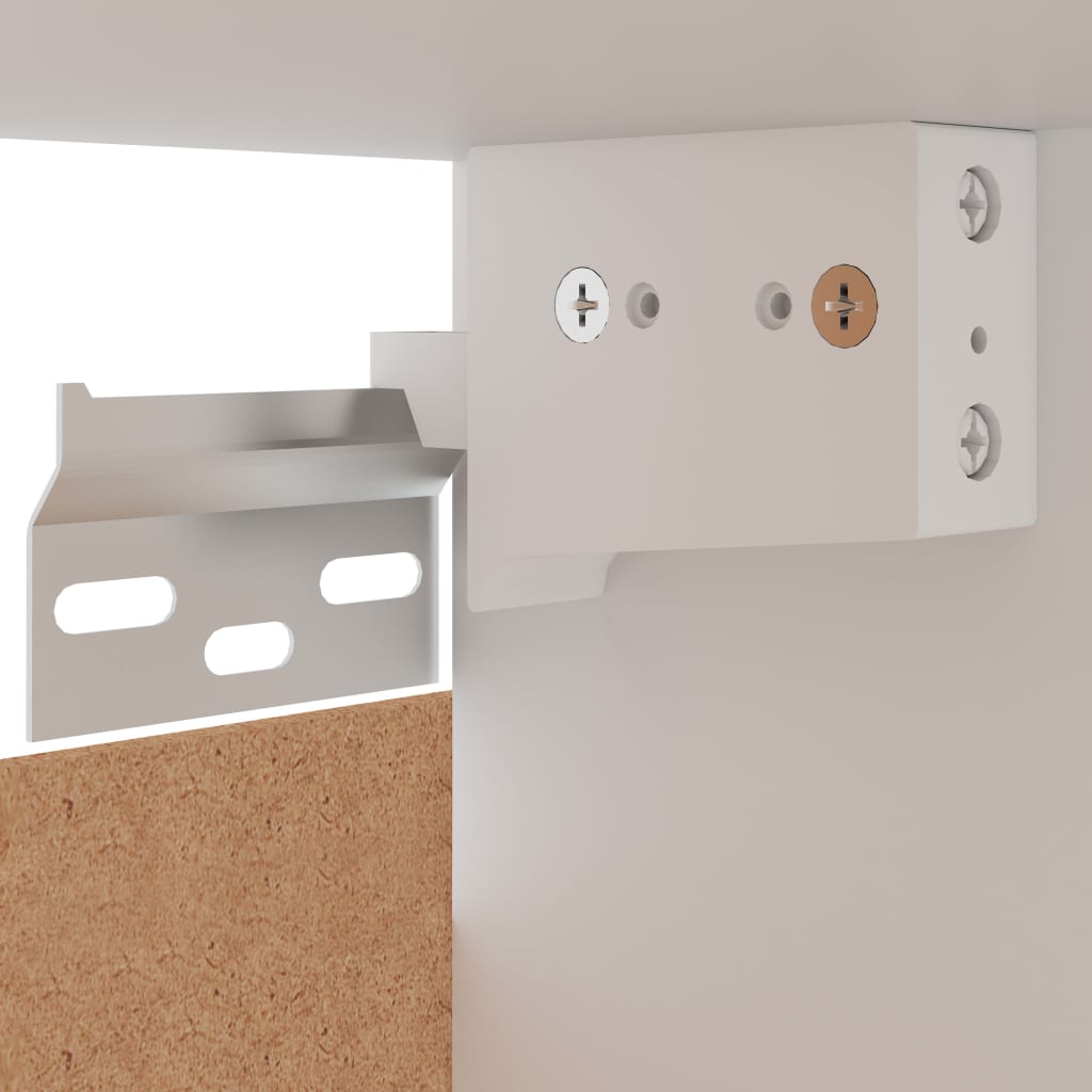 vidaXL Hanging Corner Cabinet Concrete Grey 57x57x60 cm Engineered Wood