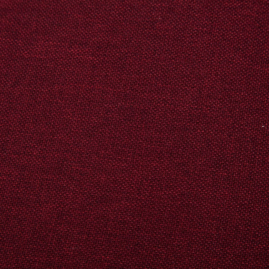 vidaXL Sofa Bed Wine Red Polyester