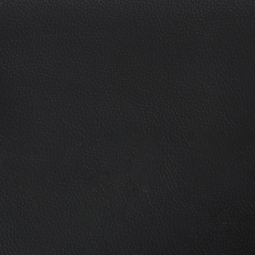 vidaXL Headboard with Ears Black 83x23x118/128 cm Faux Leather