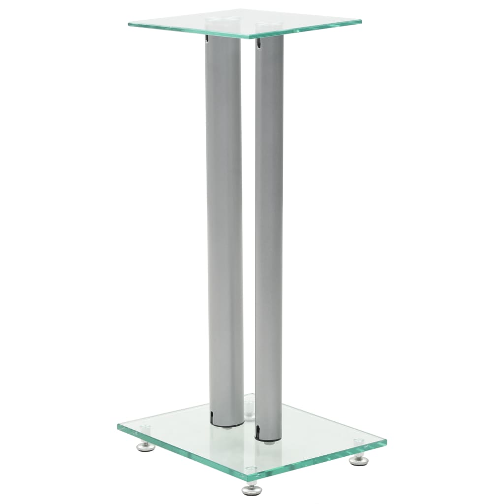vidaXL Speaker Stands 2 pcs Tempered 