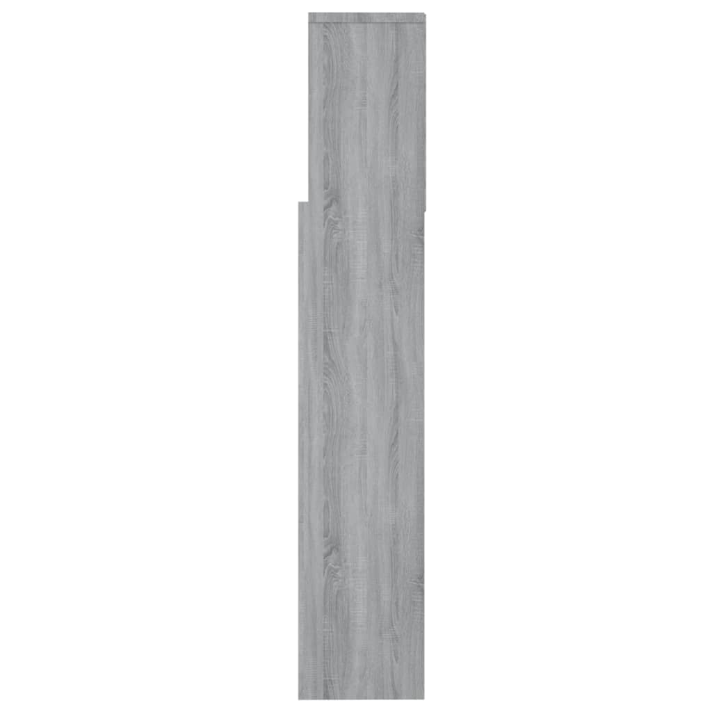 vidaXL Headboard Cabinet Grey Sonoma 160x19x103.5 cm