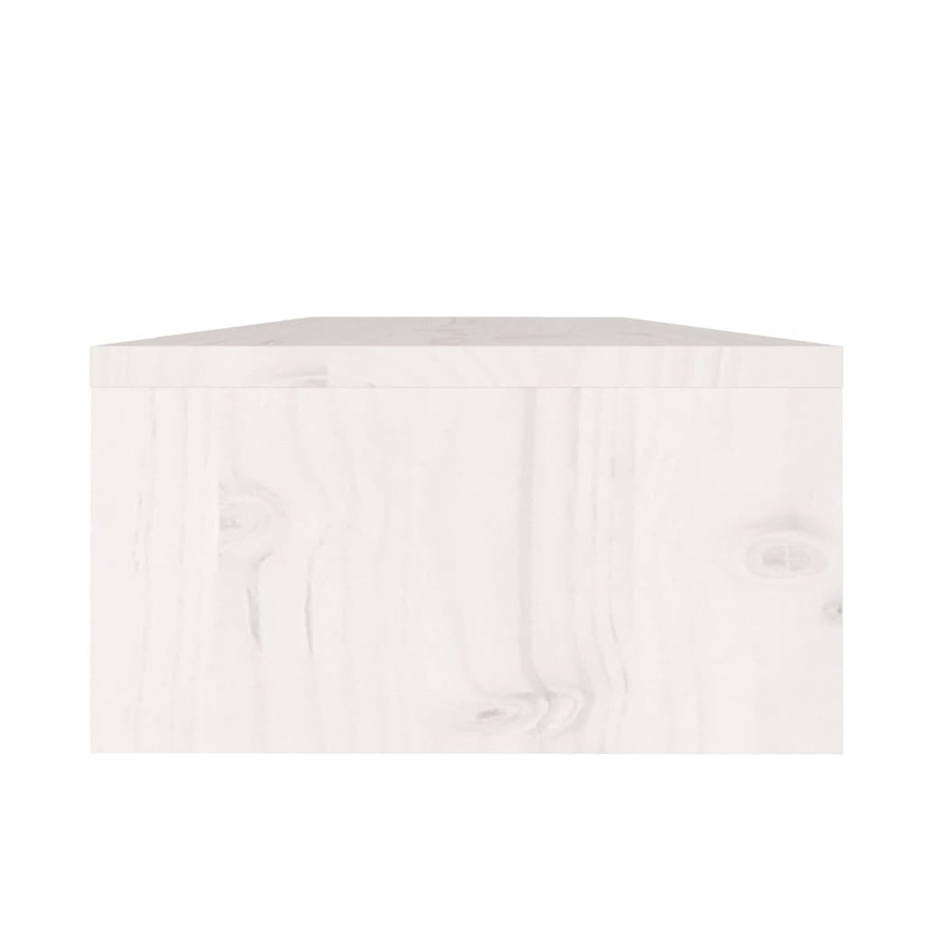vidaXL Monitor Stand White 50x24x13 cm Solid Wood Pine