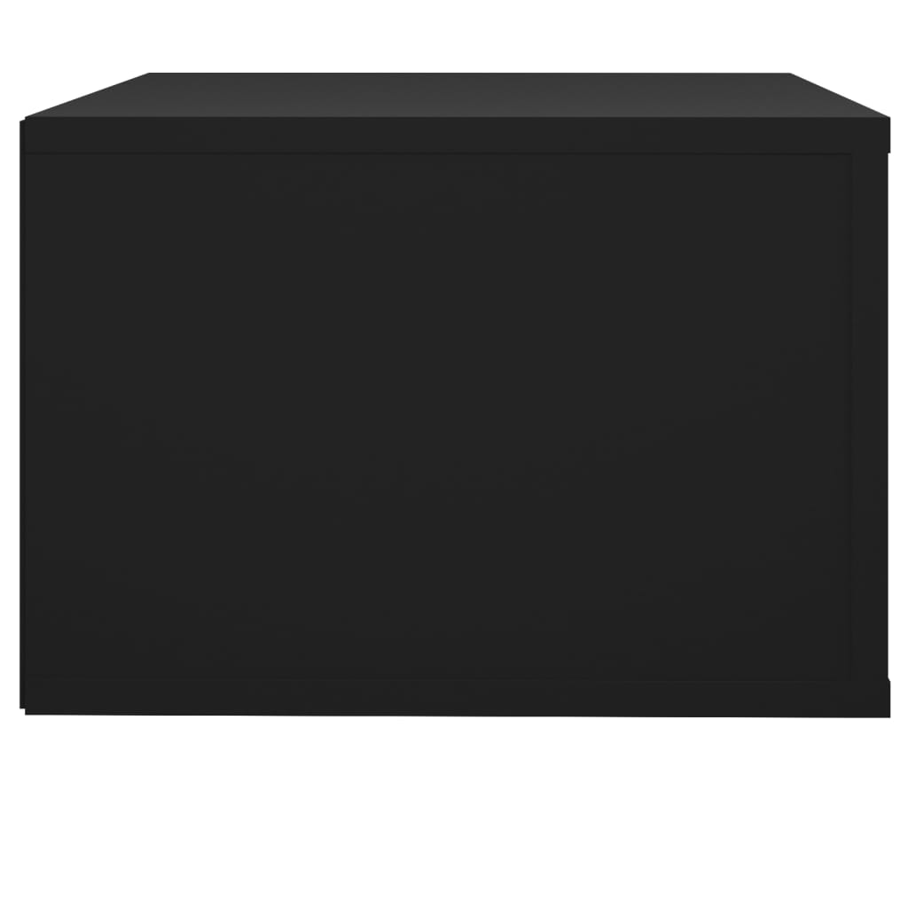 vidaXL Wall-mounted Bedside Cabinets 2 pcs Black 50x36x25 cm