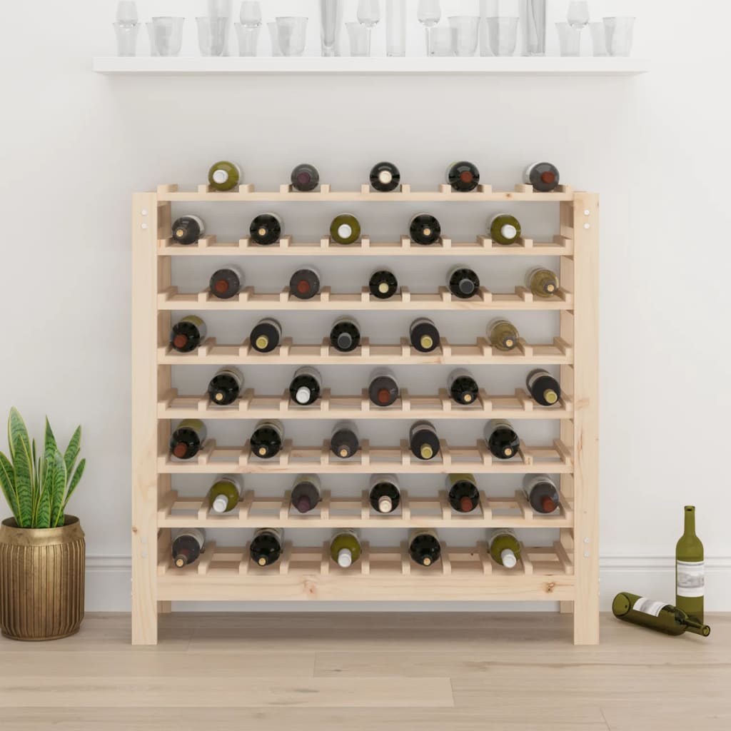 vidaXL Wine Rack 109.5x30x107.5 cm Solid Wood Pine