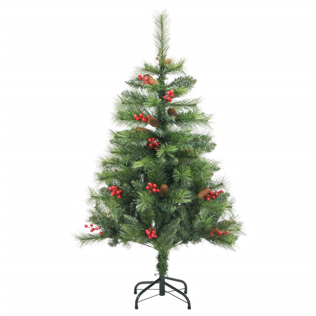 vidaXL Artificial Hinged Christmas Tree 150 LEDs 120 cm