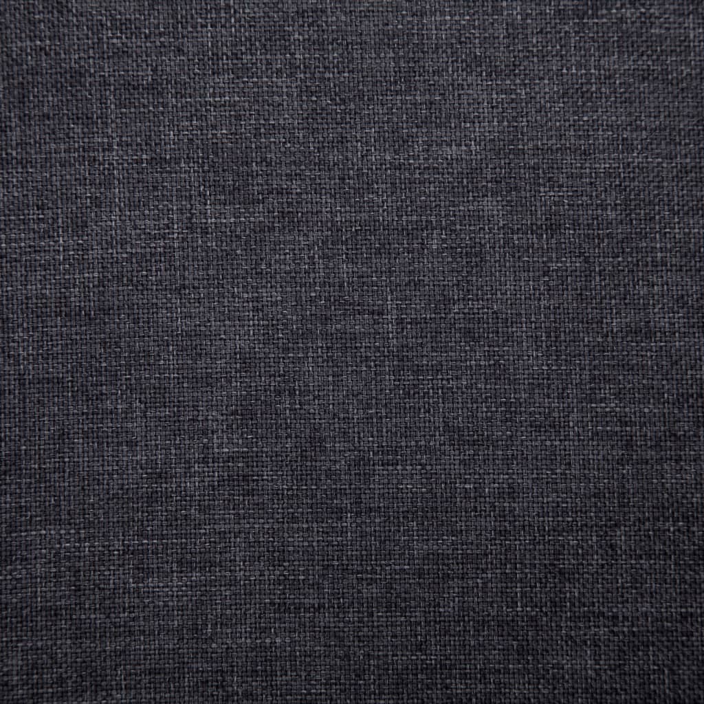 vidaXL Bench 139.5 cm Dark Grey Polyester