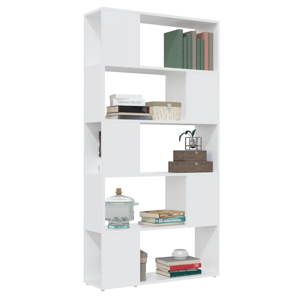 vidaXL Book Cabinet Room Divider White 80x24x155 cm Engineered Wood