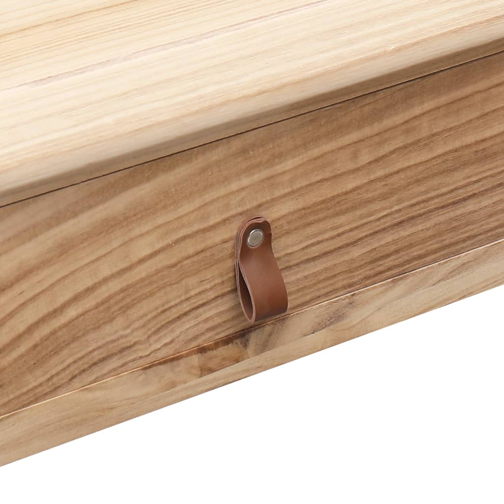 vidaXL Console Table Natural 90x30x77 cm Wood