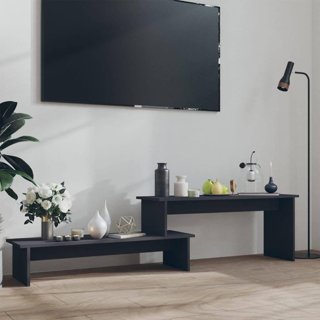 vidaXL TV Cabinet Grey 180x30x43 cm Engineered Wood