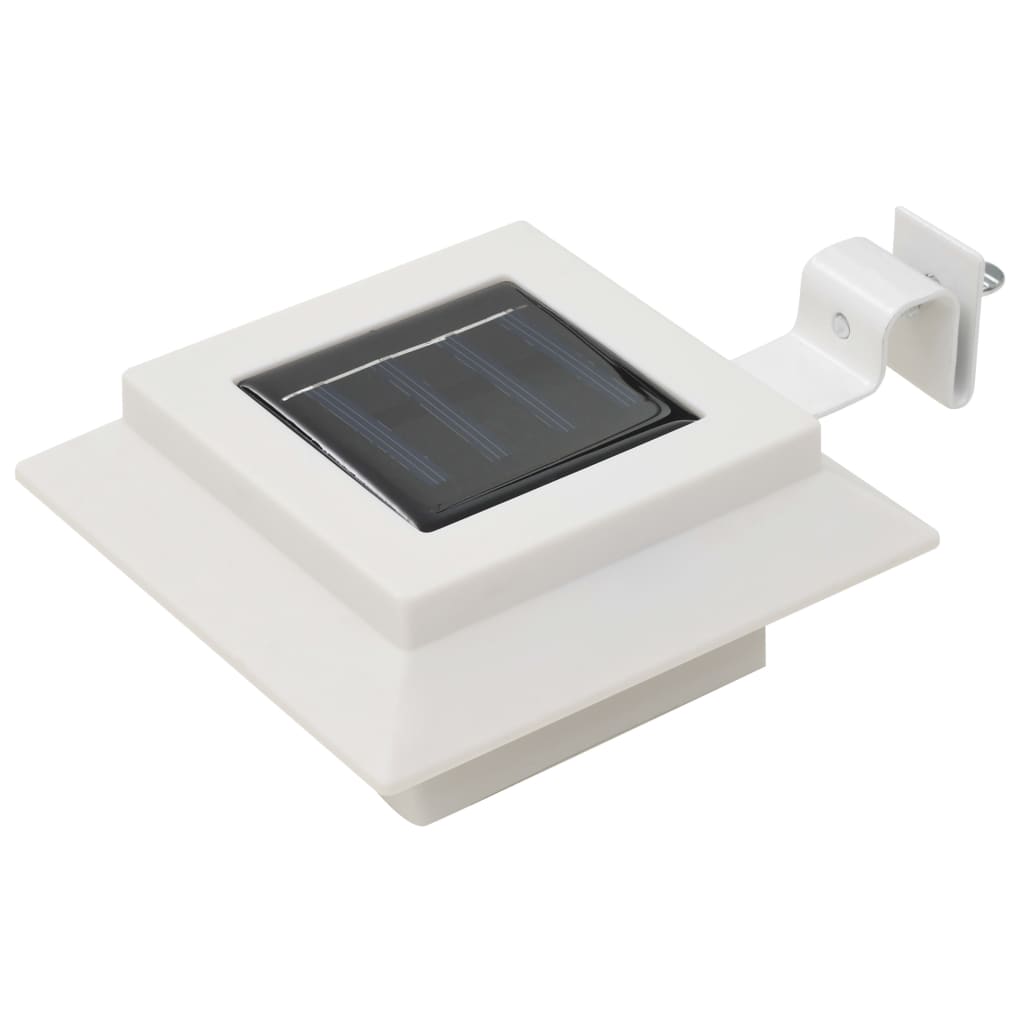 vidaXL Outdoor Solar Lamps 6 pcs LED Square 12 cm White