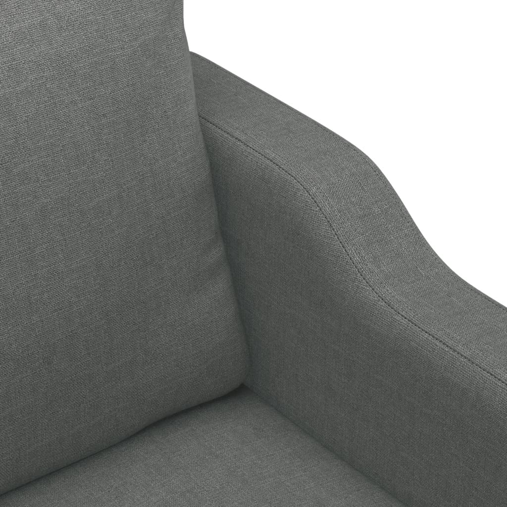 vidaXL 4 Piece Sofa Set with Pillows Dark Grey Fabric