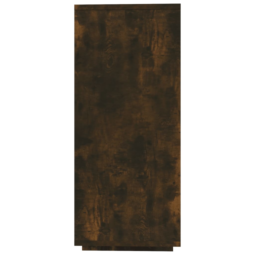 vidaXL Sideboard Smoked Oak 120x30x75 cm Engineered Wood