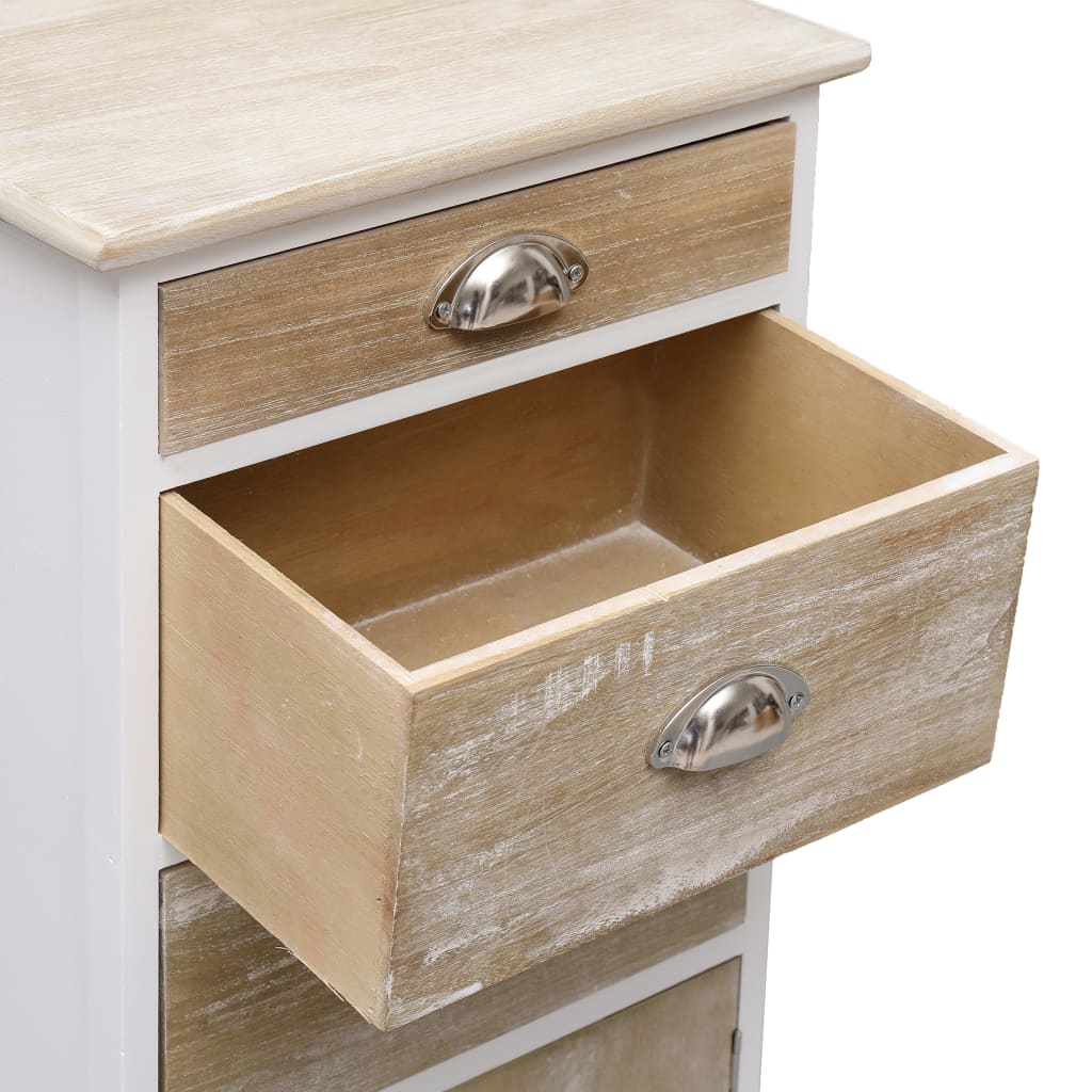 vidaXL Side Cabinet 38x28x86 cm Paulownia Wood