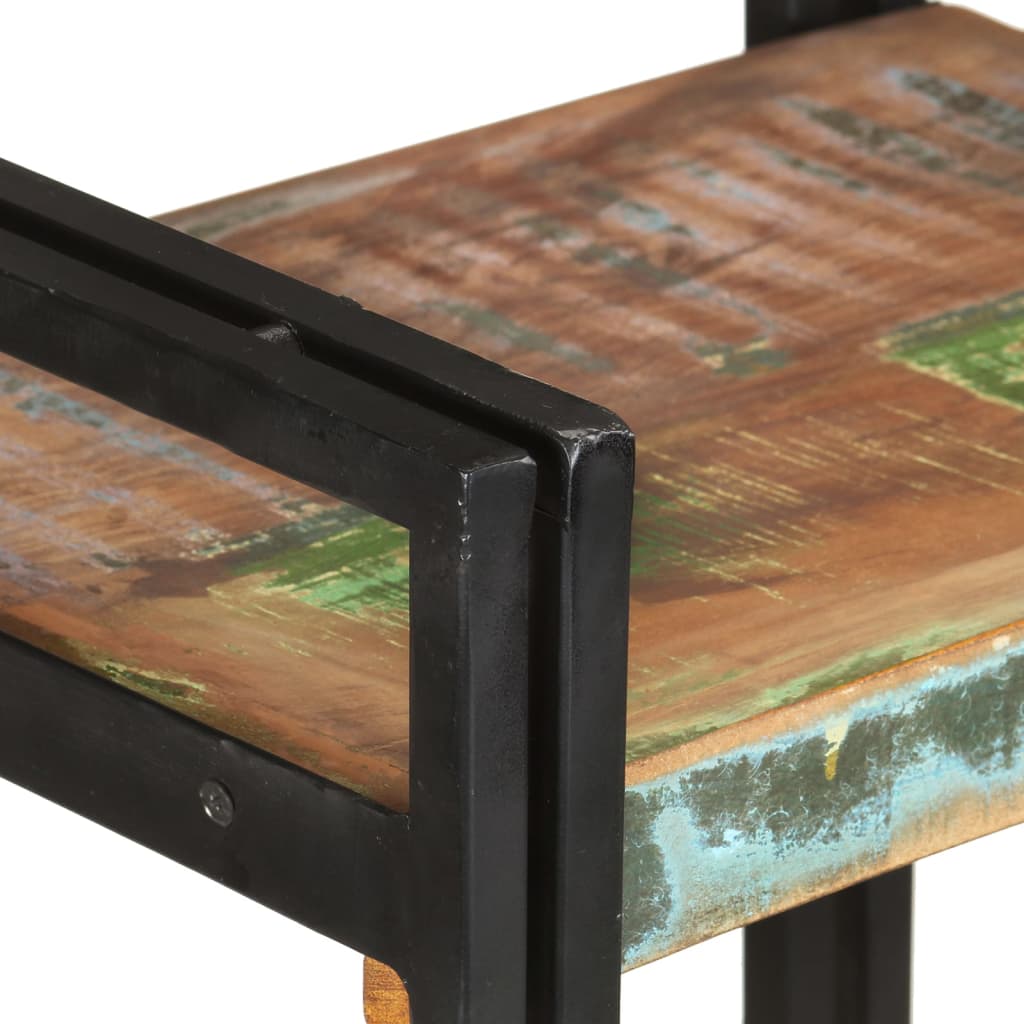 vidaXL 3-Tier Bookcase 40x30x80 cm Solid Reclaimed Wood