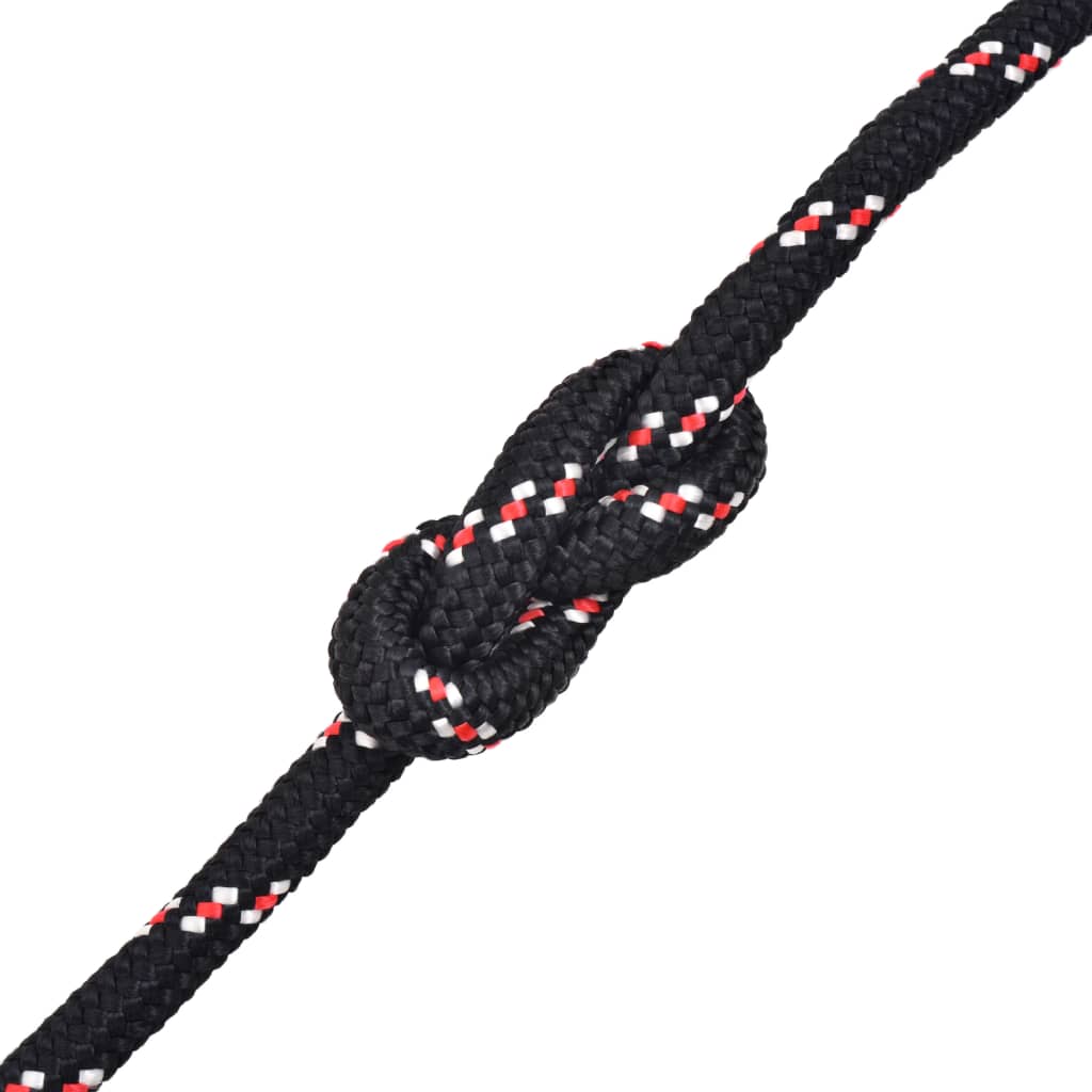 vidaXL Marine Rope Polypropylene 6 mm 100 m Black