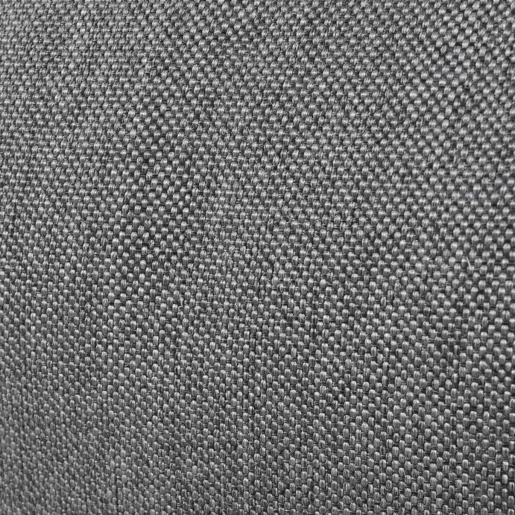 vidaXL Foldable Floor Lounger 50x130 cm Fabric Grey