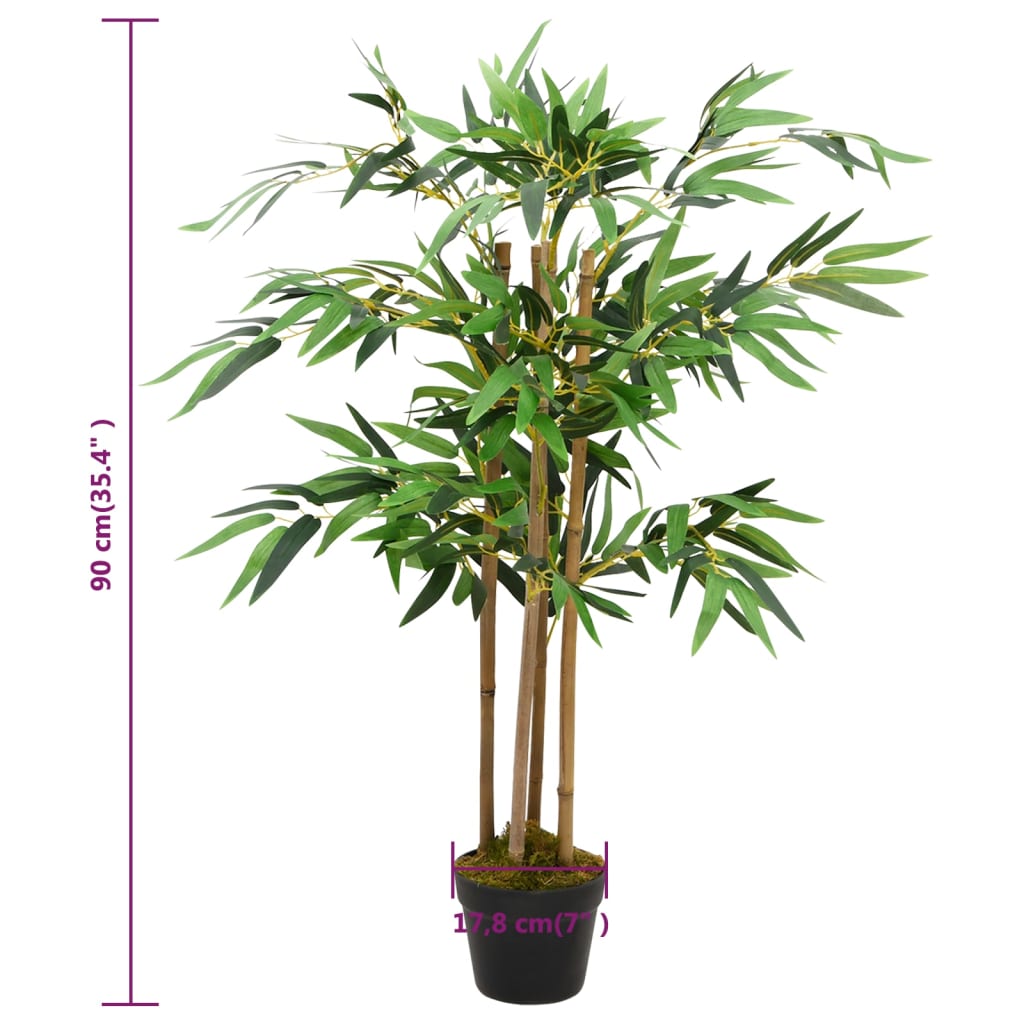 vidaXL Artificial Bamboo Plant Twiggy with Pot 90 cm
