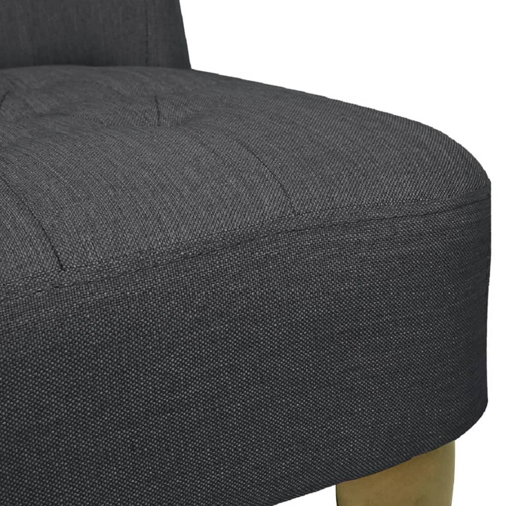 vidaXL French Chairs 2 pcs Grey Fabric