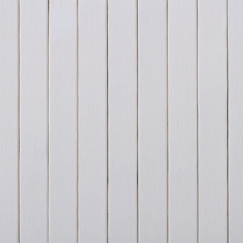 vidaXL Room Divider Bamboo White 250x165 cm
