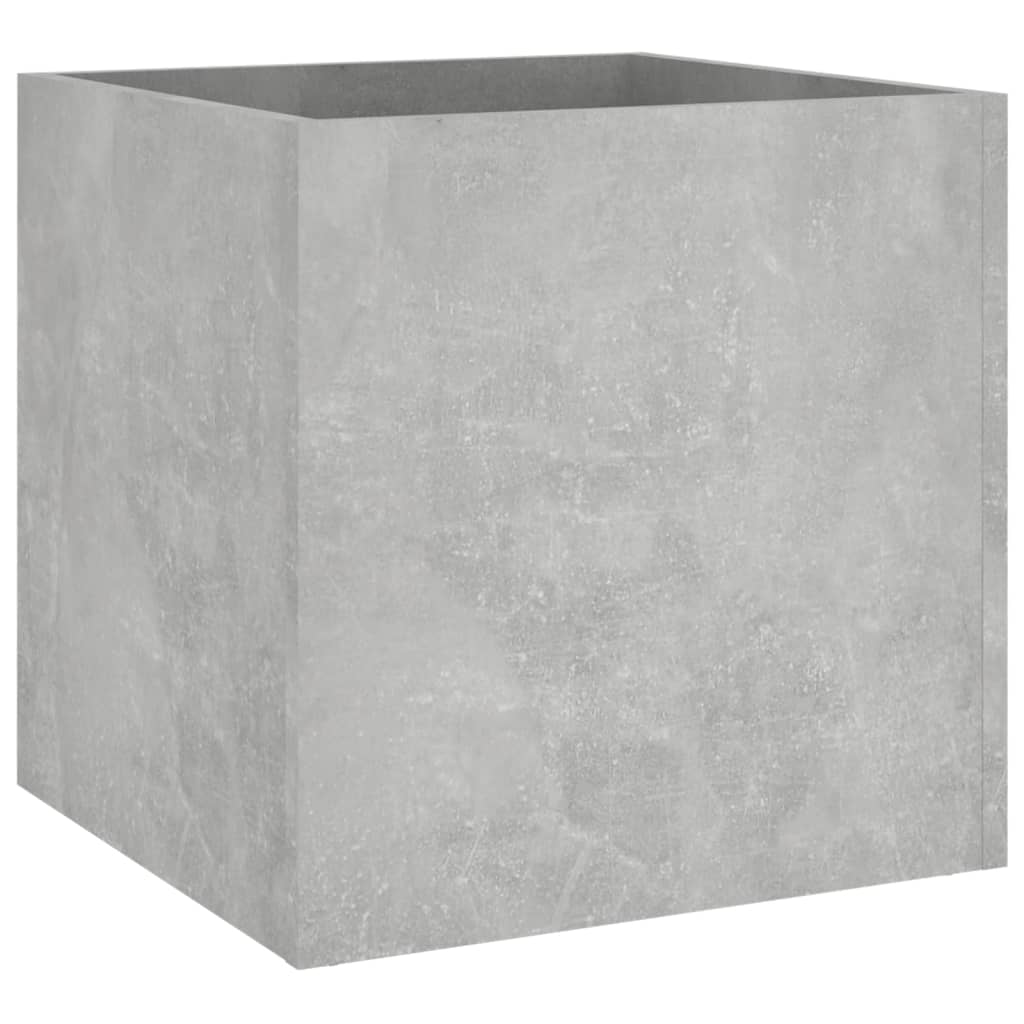 vidaXL Planter Box Concrete Grey 40x40x40 cm Engineered Wood