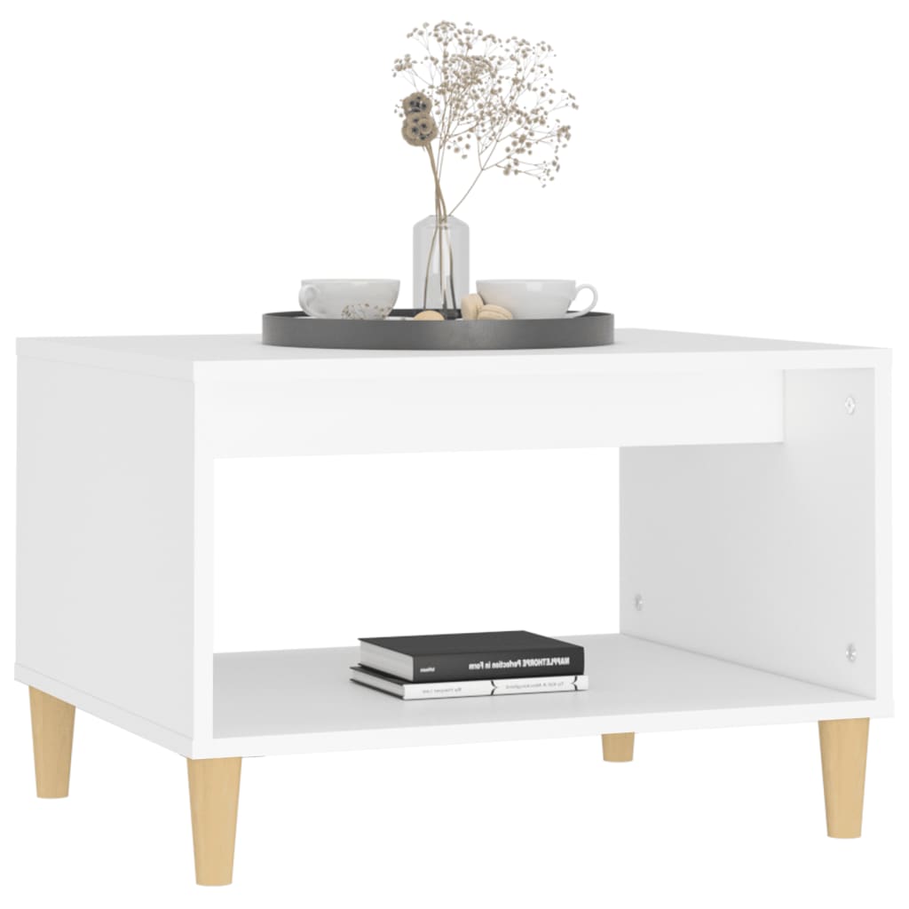 vidaXL Coffee Table White 60x50x40 cm Engineered Wood