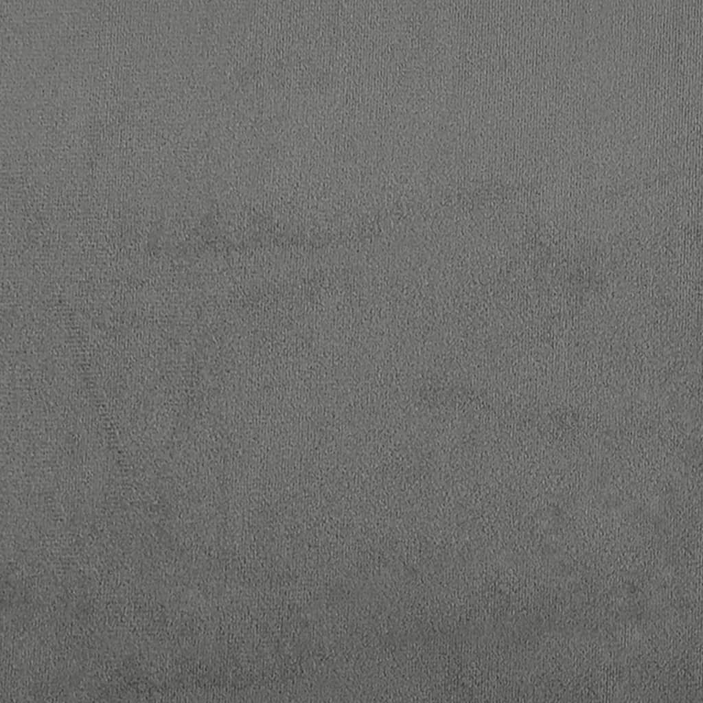 vidaXL Footstool Dark Grey 60x50x41 cm Microfibre Fabric