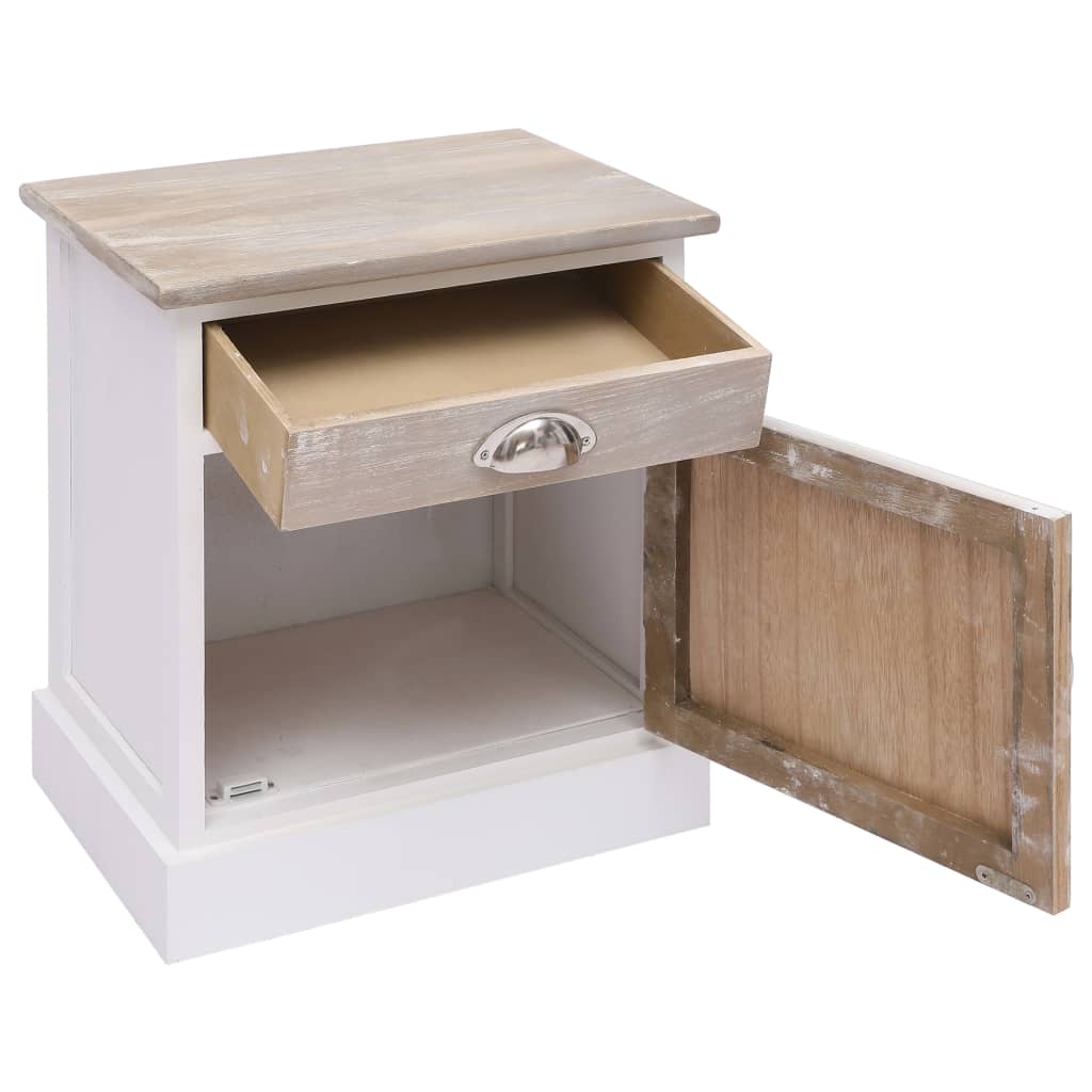 vidaXL Bedside Cabinets 2 pcs 38x28x45 cm Paulownia Wood
