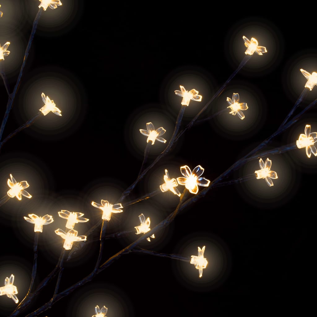 vidaXL Christmas Tree 120 LEDs Warm White Light Cherry Blossom 150 cm