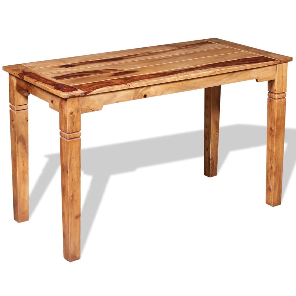 vidaXL Dining Table Solid Sheesham Wood 120x60x76 cm