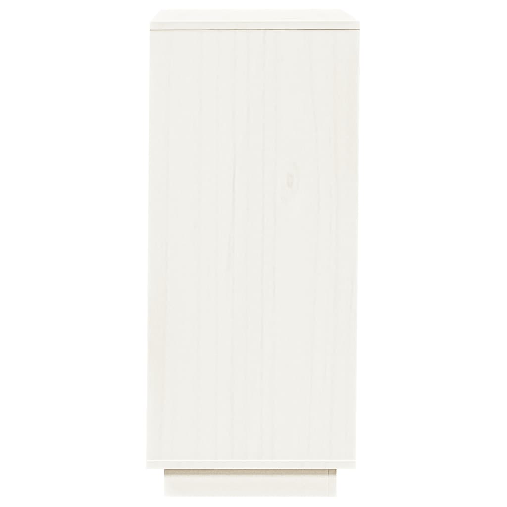 vidaXL Shoe Cabinet White 35x35x80 cm Solid Wood Pine