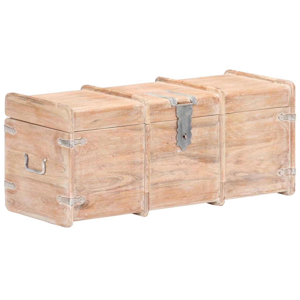 vidaXL Storage Chest 90x40x40 cm Solid Acacia Wood