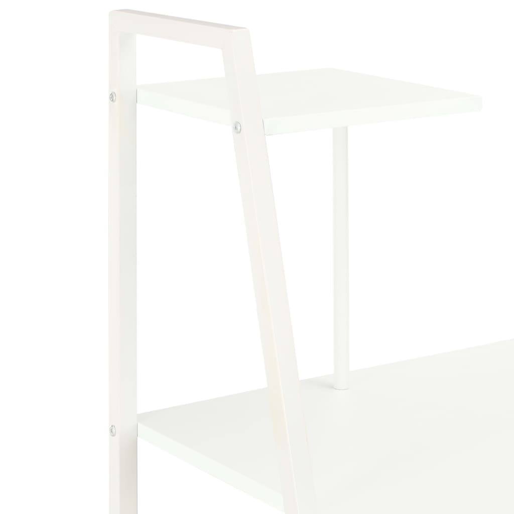 vidaXL Desk with Shelving Unit White 102x50x117 cm