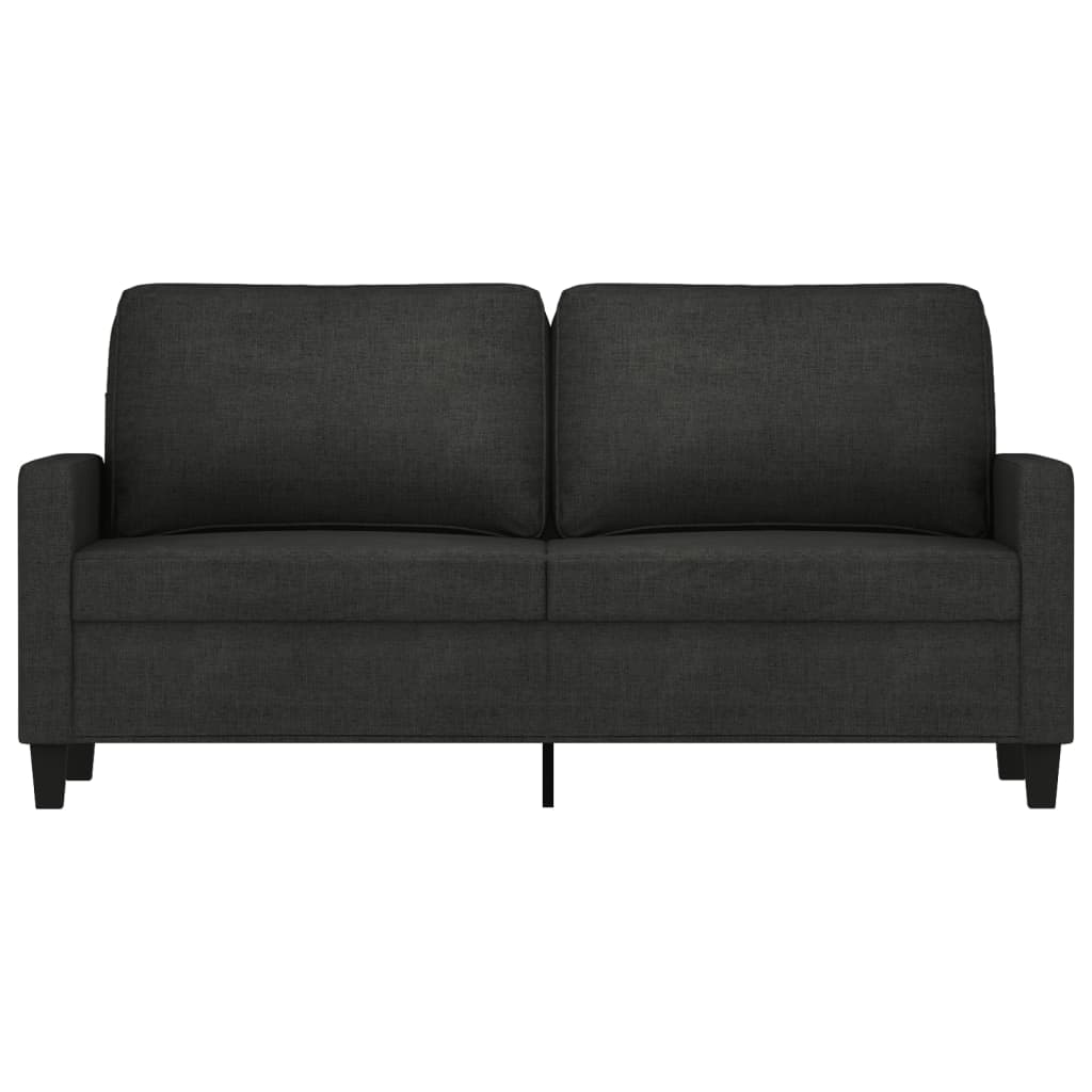 vidaXL 2-Seater Sofa Black 140 cm Fabric
