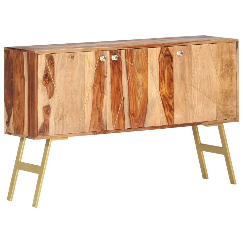 vidaXL Sideboard 118x30x75 cm Solid Sheesham Wood