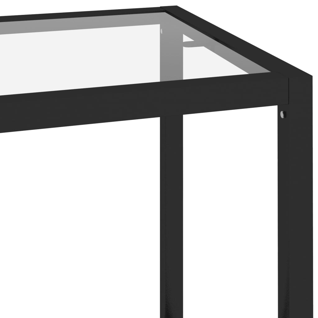vidaXL Shelf Transparent 100x36x90 cm Tempered Glass