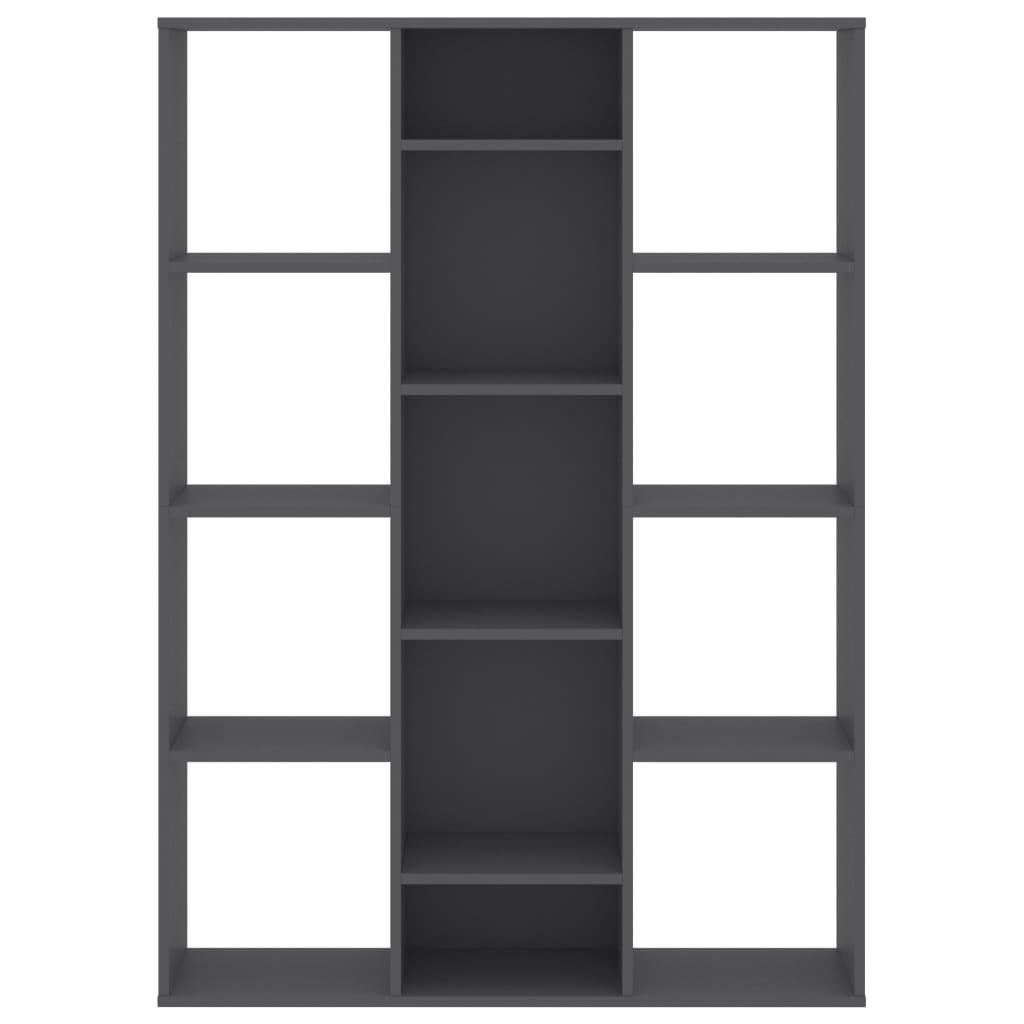 vidaXL Room Divider/Book Cabinet Grey 100x24x140 cm Engineered Wood