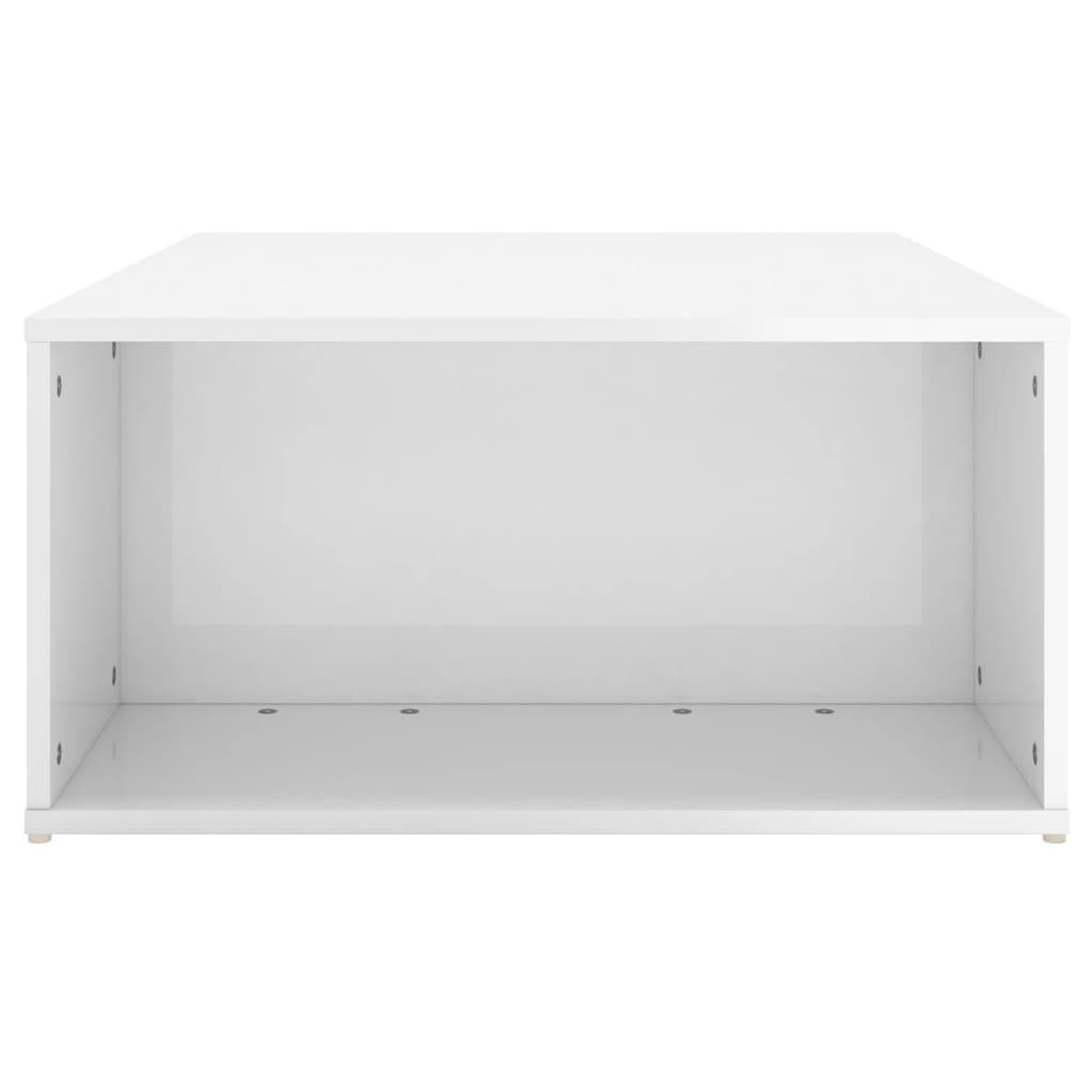 vidaXL Coffee Table High Gloss White 90x67x33 cm Chipboard