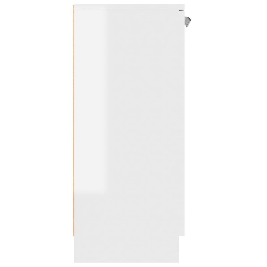 vidaXL Sideboard High Gloss White 60x30x70 cm Engineered Wood