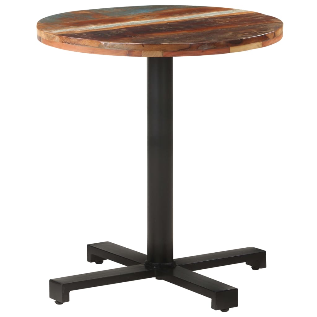 vidaXL Bistro Table Round Ø70x75 cm Solid Reclaimed Wood