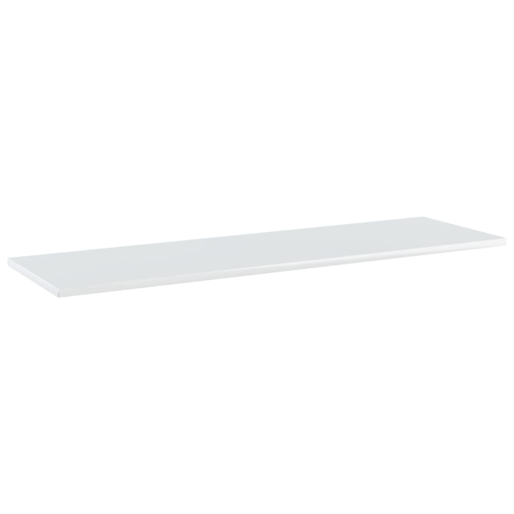 vidaXL Bookshelf Boards 4 pcs High Gloss White 100x30x1.5 cm Engineered Wood