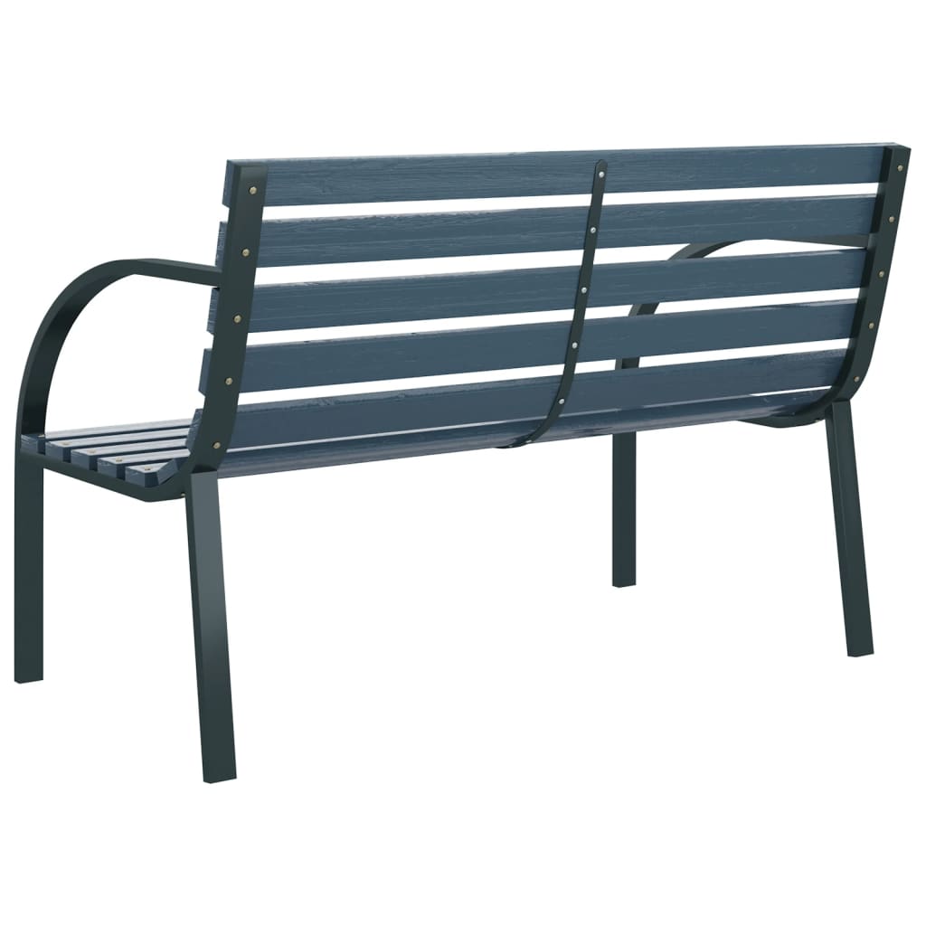 vidaXL Garden Bench 120 cm Grey Wood | vidaXL.com.au
